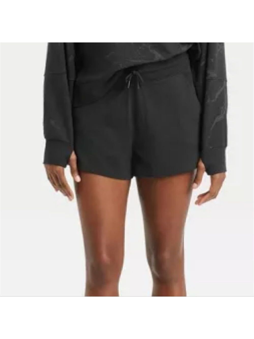 NWT Women's French Terry Shorts 3.5" - All in Motion  Color Slate   Size XXL